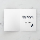 Denken Sie an Sie - Funny Halloween Voodoo Doll Karte (Innenseite)