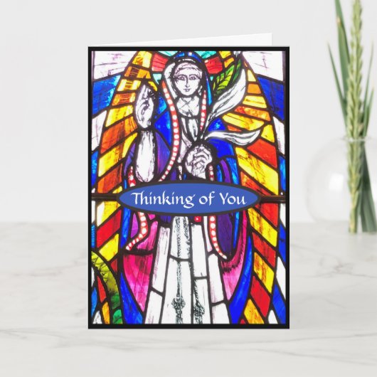 Denken Sie an Sie. Gedanken mit dir. Karte (Vorderseite)