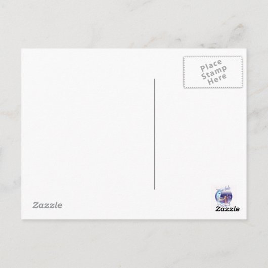 Denken Sie an Sie - Gothic Rag Doll mit Rose Postkarte (Rückseite)