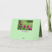 Denken Sie an Sie.. .Grußkarte Dankeskarte (Rückseite)