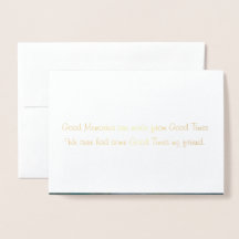 "Denken Sie an Sie" Grußkarte