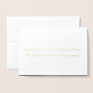 "Denken Sie an Sie" Grußkarte Folienkarte