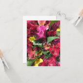 "Denken Sie an Sie" Grußkarte Karte (Vorderseite/Rückseite Beispiel)