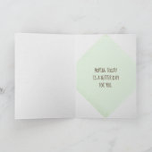 Denken Sie an Sie-Hase in der Blume Karte (Innenseite)