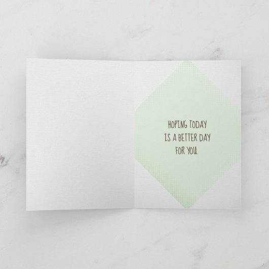 Denken Sie an Sie-Hase in der Blume Karte (Innenseite)