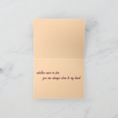 Denken Sie an Sie / Herbst hinterlässt Grußkarte Karte (Innenseite)