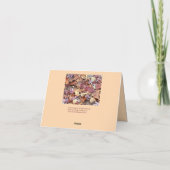 Denken Sie an Sie / Herbst hinterlässt Grußkarte Karte (Rückseite)