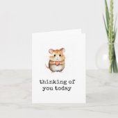 Denken Sie an Sie heute, Niedliche Ermutigende Kar Karte (Vorderseite)