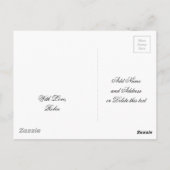 Denken Sie an Sie, Himmlischer Regenbogen in Blue  Postkarte (Rückseite)