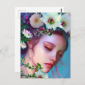 Denken Sie an Sie | Hübsch Fairy Postkarte (Vorne/Hinten)