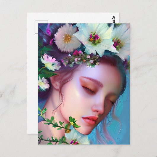 Denken Sie an Sie | Hübsch Fairy Postkarte (Vorne/Hinten)