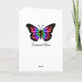 Denken Sie an Sie, Hübsche Schmetterlinge Karte (Rückseite)