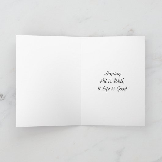 Denken Sie an Sie, Hübsche Schmetterlinge Karte (Innenseite)