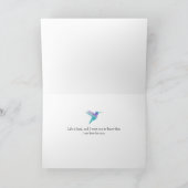 Denken Sie an Sie Hummingbird Karte (Innenseite)