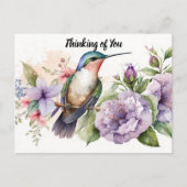 Denken Sie an Sie Hummingbird Postkarte (Vorderseite)