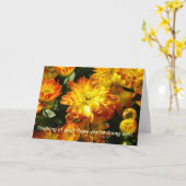 Denken Sie an Sie! Ich hoffe, es geht dir gut. Karte (Gelbe Blume)