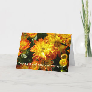 Denken Sie an Sie! Ich hoffe, es geht dir gut. Karte