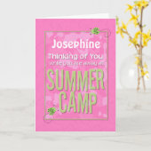 Denken Sie an Sie im Summer Camp Individuelle Name Karte (Gelbe Blume)