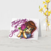 Denken Sie an Sie Karte (Gelbe Blume)