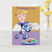 Denken Sie an Sie Karte (Gelbe Blume)