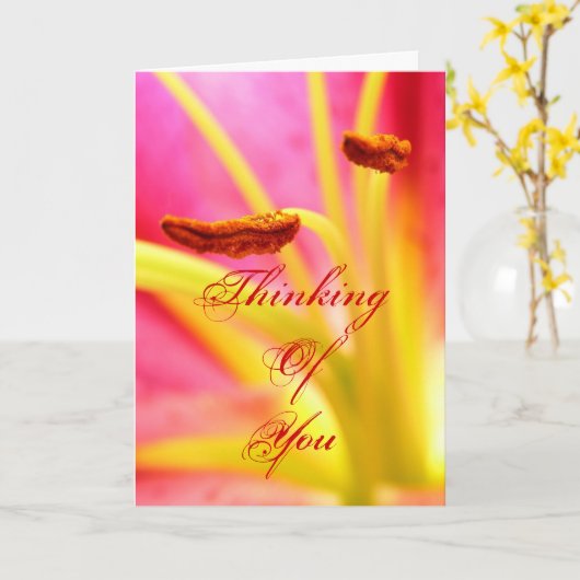 Denken Sie an Sie. Karte (Gelbe Blume)