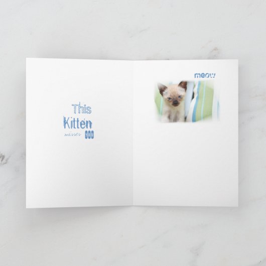 Denken Sie an Sie Karte (Innenseite)