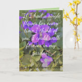 Denken Sie an Sie Karte (Gelbe Blume)