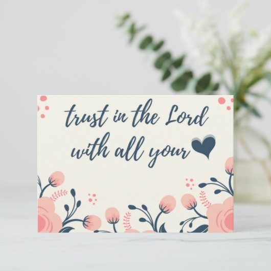 Denken Sie an Sie Karte (Stehend Vorderseite)