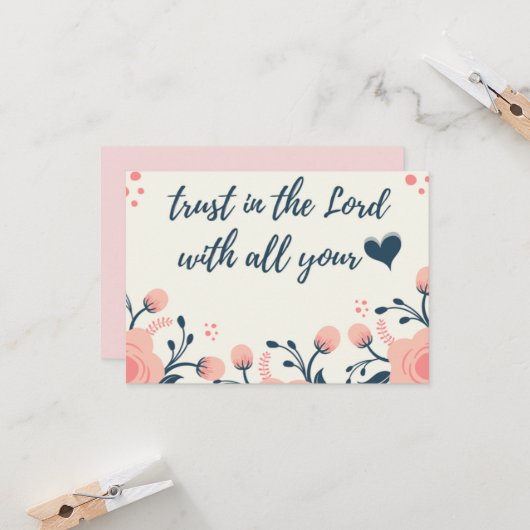 Denken Sie an Sie Karte (Vorderseite/Rückseite Beispiel)