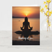 Denken Sie an Sie... Karte (Gelbe Blume)