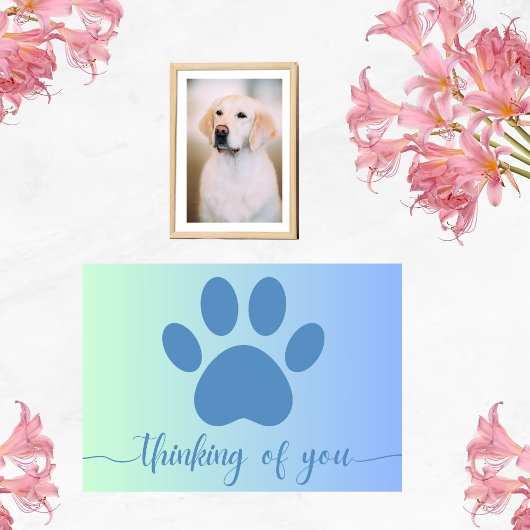 Denken Sie an Sie Karte