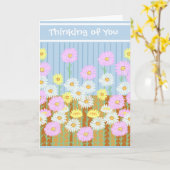 Denken Sie an Sie Karte (Gelbe Blume)