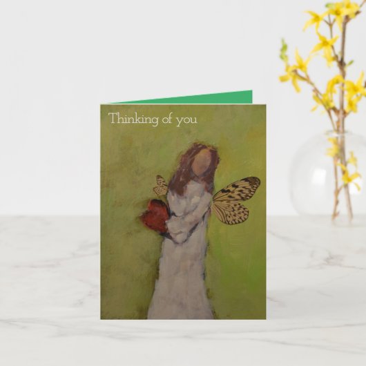 Denken Sie an Sie Karte (Gelbe Blume)