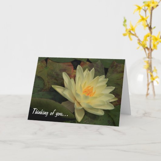 Denken Sie an Sie Karte (Gelbe Blume)