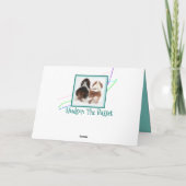 "Denken Sie an Sie"-Karte mit Niedlichem Basset-Hu Karte (Rückseite)