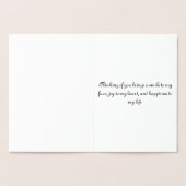 Denken Sie an Sie - kühne Gold-Rose Folienkarte (Innenseite)