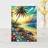 Denken Sie an Sie | Küstenküche Karte (Gelbe Blume)