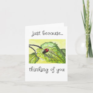 Denken Sie an Sie, Lady Bug Art Karte