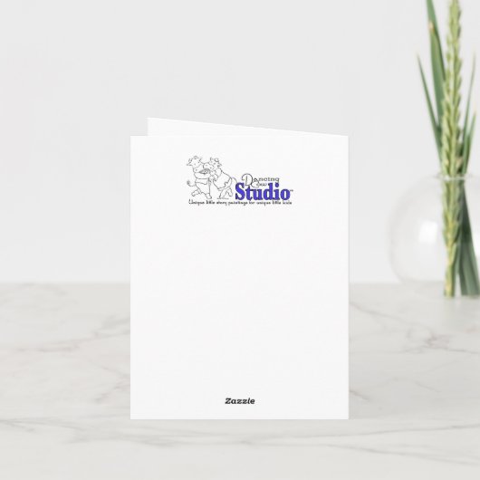 "Denken Sie an Sie" Leere Anmerkung Dankeskarte (Rückseite)