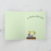 Denken Sie an Sie - Maus in Tea Cup Ruhen Karte (Innenseite)