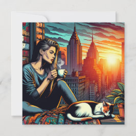 Denken Sie an Sie, mein Freund | Frauen lesen Karte