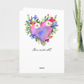 Denken Sie an Sie, mein Freund | HÜBSCH Karte (Rückseite)