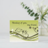 Denken Sie an Sie, mein Freund Postkarte (Stehend Vorderseite)