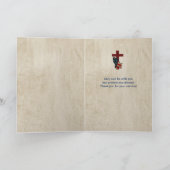 Denken Sie an Sie, Militär, Gebet-Hände/Flagge Karte (Innenseite)