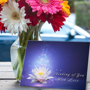 Denken Sie an Sie mit Liebe Beileid Karte