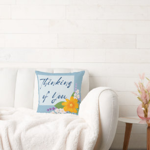 Denken Sie an Sie mit Support Bouquet Kissen