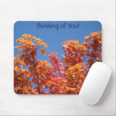 Denken Sie an Sie! Mousepad Fall Tree Blätter Sky (Mit Mouse)