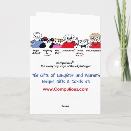 "Denken Sie an Sie" oder Freundschaft Karte (Rückseite)