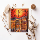 Denken Sie an Sie Paris / Frankreich fallen Stadt  Postkarte