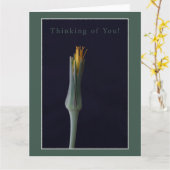 Denken Sie an Sie! Personalisierte florale Grußkar Karte (Gelbe Blume)